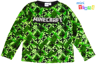 Primark Minecraft mintás zöld polár felső 10év 4-Hibátlan