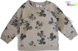 H&M Mickey mintás drapp pulóver 86 3-Jó álapot