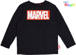 F&F Marvel fekete felső 4-5év 5-Újszerű