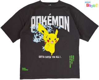 Pokémon szürke póló 1-12év 4-Hibátlan