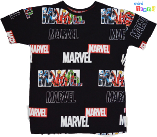 Primark Marvel mintás fekete póló 10-11év 5-Újszerű