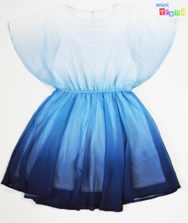 H&M kék átmenetes muszlin ruha 12-14év 4-Hibátlan(szálhúzás)