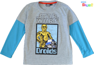 Star Wars szürke -kék felső 6év 4-Hibátlan