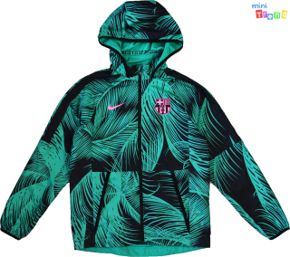 Nike FCB mintás zöld, belül hálós Dzseki 147-158 4-Hibátlan