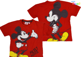 Primark Mickey piros póló 2-3év 3-Jó állapot