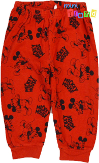Primark Mickey mintás piros pizsi nadrág 80 3-Jó állapot