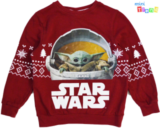 George Star Wars bordó pulóver 7-8év 4-Hibátlan